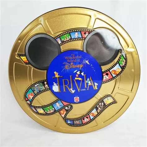 THE WONDERFUL WORLD of Disney Trivia Board Game Complete Round Tin $22.99 - PicClick