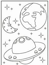 Outer Space coloring pages sketch template