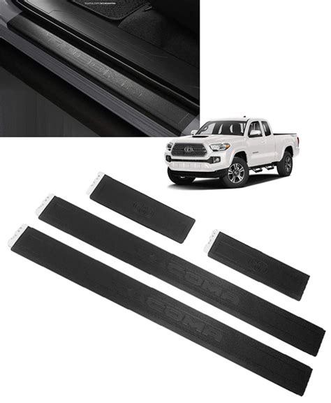 PT747-35200-02 - Door Sill Protector, Black, Tacoma Logo 2020-2023 Toyota Tacoma | Longo Toyota ...