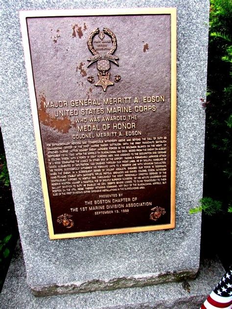 Major General Merritt A. Edson Historical Marker