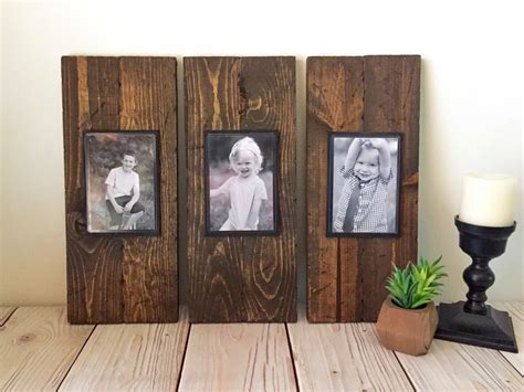 Rustic Wood Frame Picture Frame Set Rustic Picture Frame