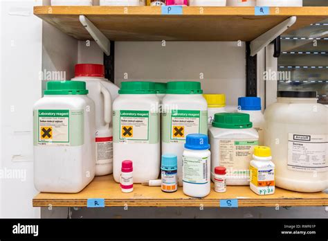 Chemical reagents in a laboratory for drug research Stock Photo - Alamy