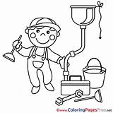 Plumbing Coloring Pages sketch template