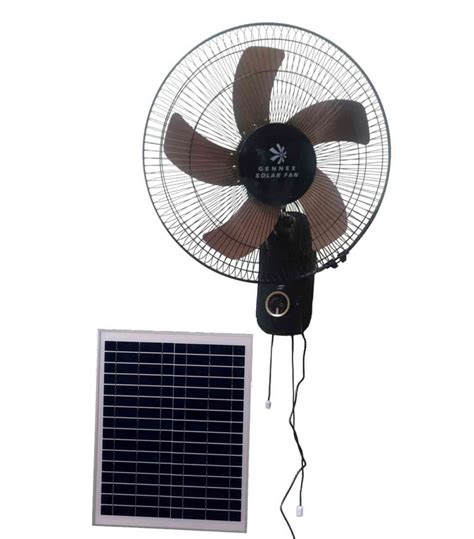 16 Inches Rechargeable Wall Fan With Solar Panel - Gennex Online Store