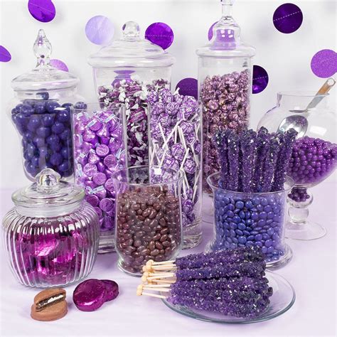 Purple Premium Candy Buffet | Purple candy buffet, Purple candy, Candy ...