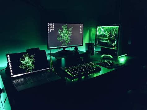 Green! #PC #Computers #Gaming | Computer setup, Gaming computer, Green pc