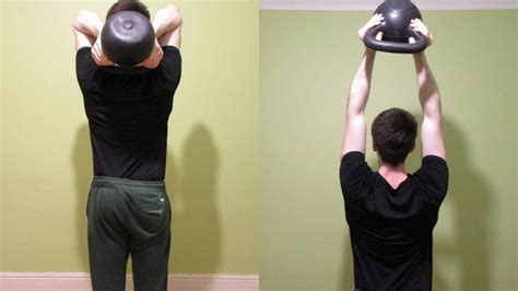 Kettlebell Tricep Extension (Overhead, Lying, One Arm)