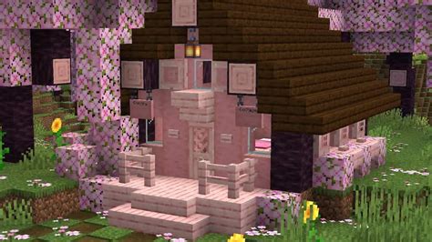 12 Best Cherry Blossom Tree wood builds for Minecraft 1.20 | Blossom house, Minecraft house ...