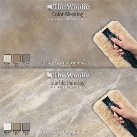 The Woolie OFFICIAL Faux Finish Paint Tool - 100% Sheepskin Pad | Diy wall painting, Faux ...