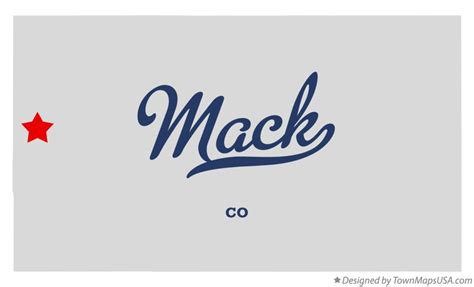 Map of Mack, CO, Colorado