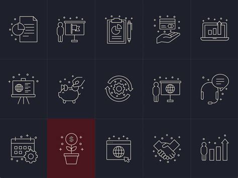 Business Vector Icons on Behance