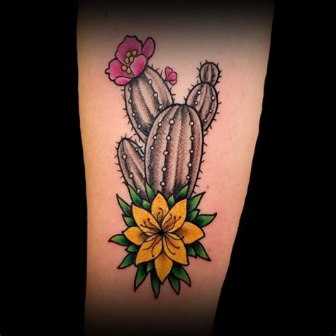 Cactus Flower Tattoo Black And White - Printable Calendars AT A GLANCE