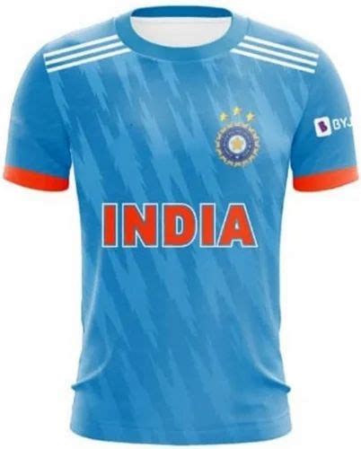 Polyester Indian Cricket Team Jersey, Printed at ₹ 250/piece in ...