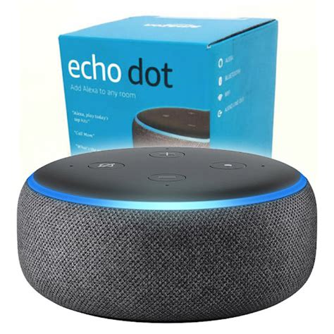 Amazon Echo Dot (3rd Gen) - Smart speaker with Alexa - Charcoal ...