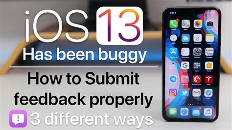 iOS 13, iOS 13.2, iOS 13.3 and newer has bugs - How to submit feedback ...