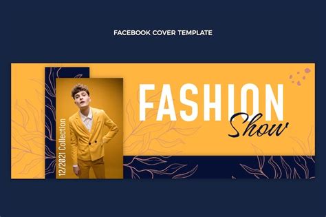 Free Vector | Flat design fashion show facebook cover template