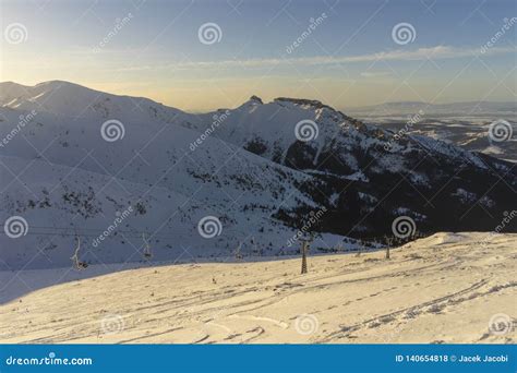 Winter Landscape of the Western Tatra Mountains. Poland Stock Photo ...