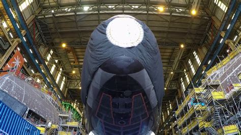 BAE Systems astute class submarine: 'Audacious' launch - YouTube