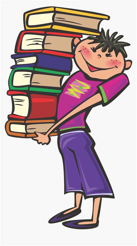 School Students Vector, Student Vector, Books Vector, - Clipart Student With Books, HD Png ...