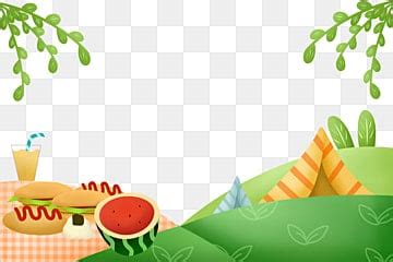 Picnic Border PNG Transparent Images Free Download | Vector Files | Pngtree