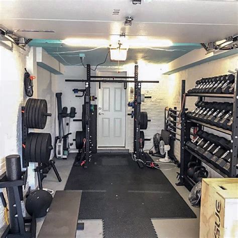 Top Inspirations for Creating Your Ultimate Garage Gym | Gym room at home, Home gym design, Home ...