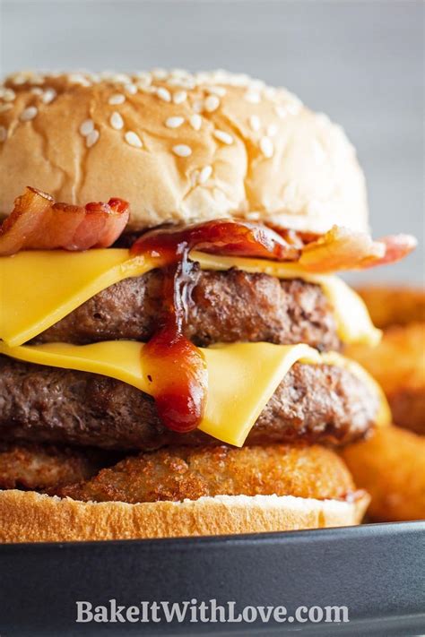 Western Bacon Cheeseburger (Hardee's or Carl's Jr) | Bake It With Love