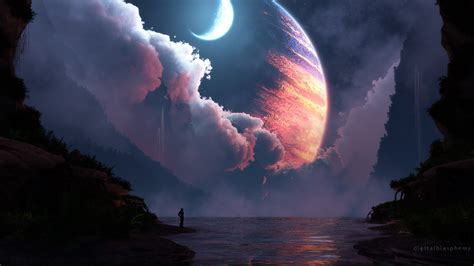 Fondos De Pantalla Pc 1366x768 4k , Download HD Wallpaper | Fantasy landscape, Space art, Wallpaper