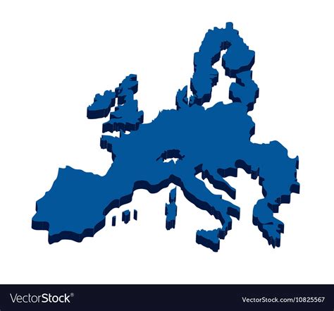 Isolated europe map design Royalty Free Vector Image