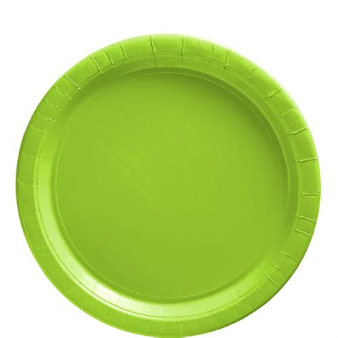 Kiwi Green Paper Lunch Plates 20ct | Party City