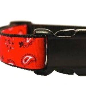 Bandana Dog Collar, Red Bandana Dog Collar, Paisley Dog Collar, Big Dog Collar, Extra Large Dog ...