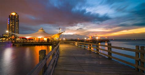 Gambar Pemandangan Pantai Sore Hari Gradasi Langit Beauté Coucher ...