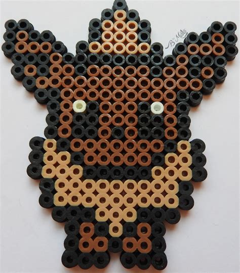 Eevee perler beads magnet | Perler beads designs, Perler bead art, Hama ...