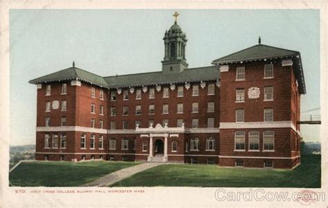 Alumni Hall, Holy Cross College Worcester, MA Postcard