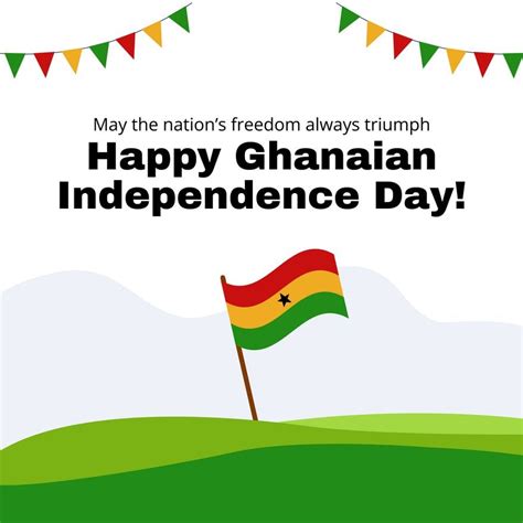 Ghana Independence Day Wishes Vector in Illustrator, PSD, PNG, JPG, SVG ...