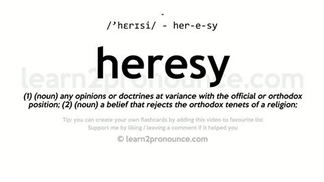 Heresy Synonyms