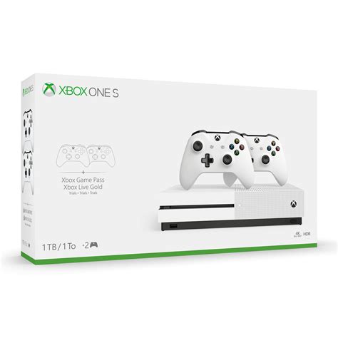 Xbox One S 1TB Bundle with 2 Controllers and 1-month Game Pass ...