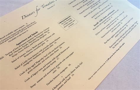 Tomato Dinners – Menu Highlights – OLIVETO RESTAURANT AND CAFE