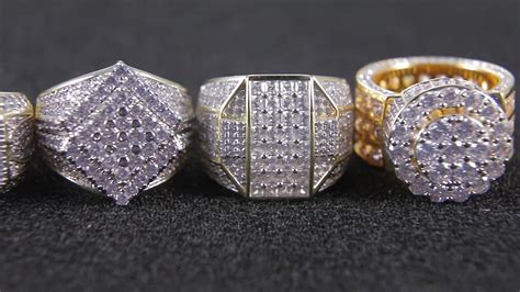 Custom Fashion Design 925 Sterling Silver Men Engagement Diamond Rings - Buy Diamond Rings ...