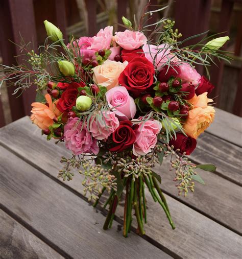 Valentine's Day flower bouquet - mix of beautiful premium flowers. | Flower arrangements, Flower ...