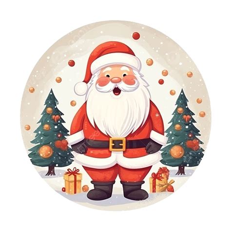 Christmas Card Santa Xmas Greeting Decoration Holiday Illustration, Christmas Box, Christmas ...
