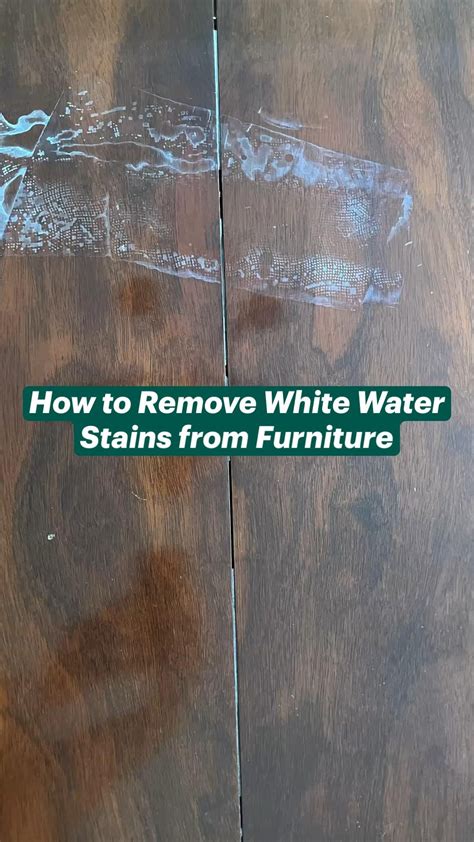 How to remove water stains from a wood table – Artofit