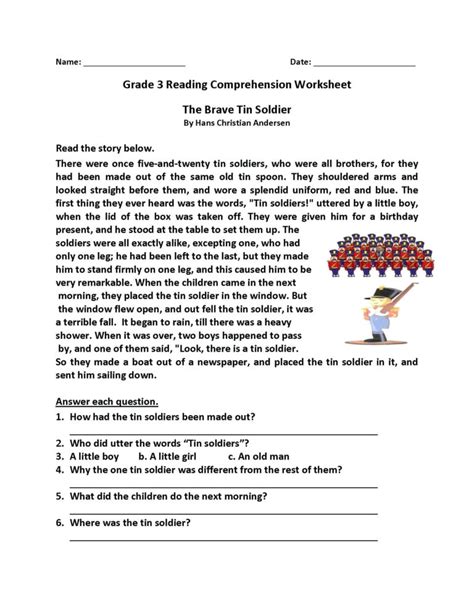 Comprehension Worksheets Grade 8 — db-excel.com