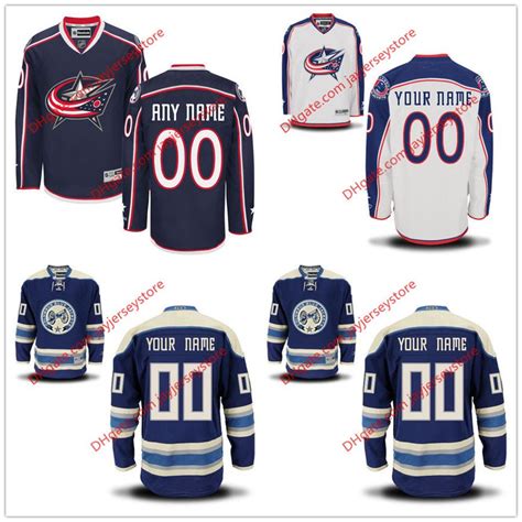 2017 Custom Nhl Columbus Blue Jackets Jerseys, Personalized 2016 2017 ...