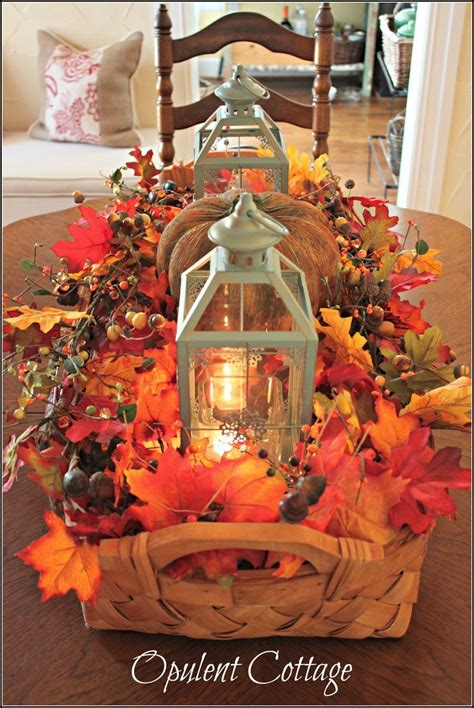 Fall Harvest Basket Centerpiece | Fall decor, Fall centerpiece, Diy fall