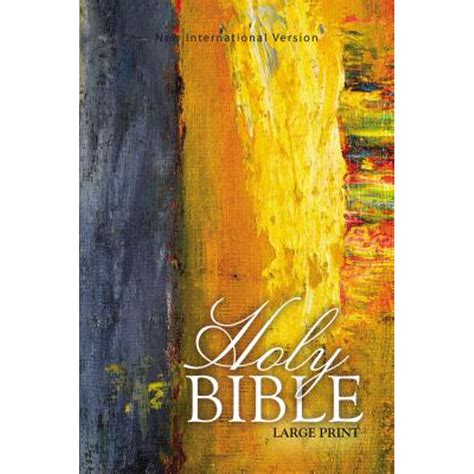 NIV Holy Bible, Large Print (Paperback) - Walmart.com - Walmart.com