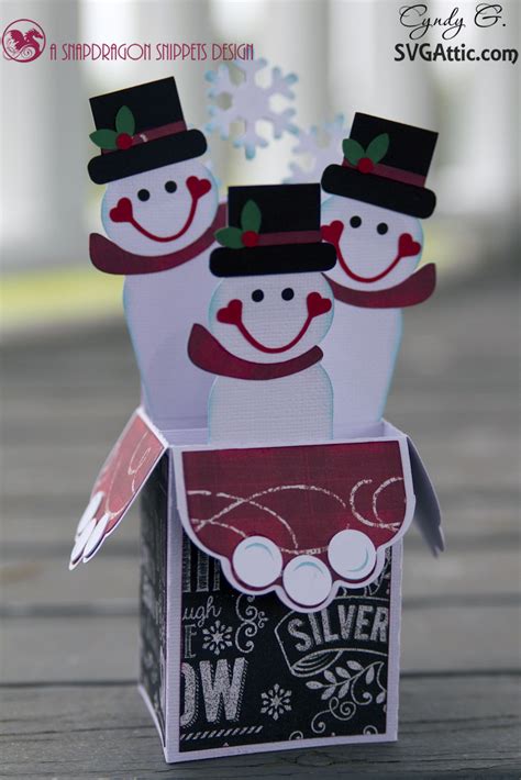 SVG Attic Blog: Snowman Box Card ~ with Cyndy G
