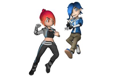 Transparent render of Tari & Belle : r/SMG4