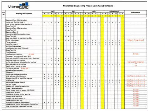 8 Construction Schedule Excel Template - Excel Templates