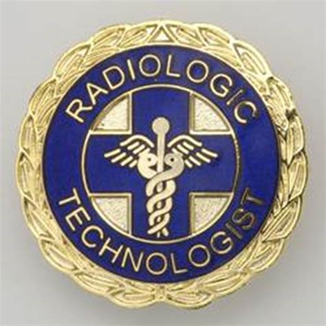 Radiologic Technologist Emblem Pin - Blue and Gold | Radiology ...