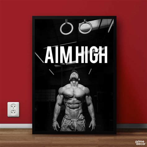 Aim High | Motivational Poster Wall Art – Prime Décor